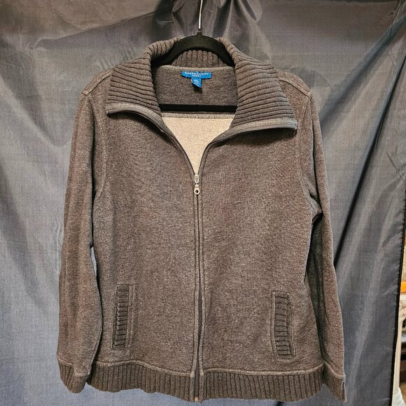 Karen Scott zip up sweatshirt. Size L - Picture 1 of 4